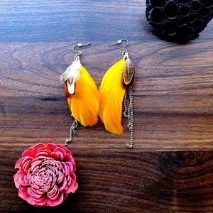 Feather earrings